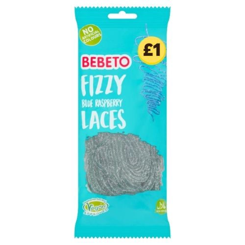 BEBETO BLUE RASPBERRY LACES PMP £1.00 160G