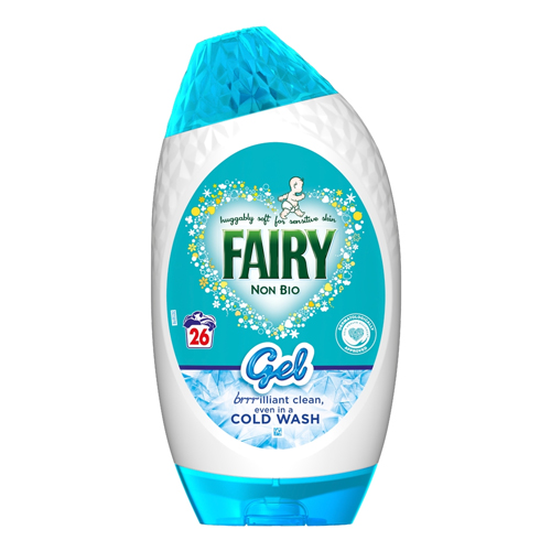 FAIRY NON BIO WASHING LIQUID GEL FOR SENSITIVE SKIN 26W 858ML