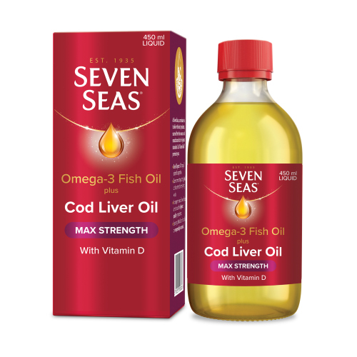 SEVEN SEAS MAX STRENGTH COD LIVER OIL 450ML