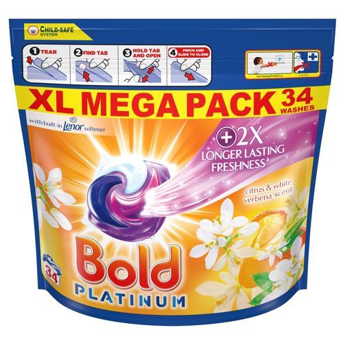 BOLD PLATINUM+ PODS CITRUS & WHITE VERBENA 34W