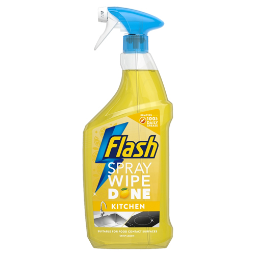 FLASH SPRAY WIPE DONE CRISP LEMON KITCHEN 800ML