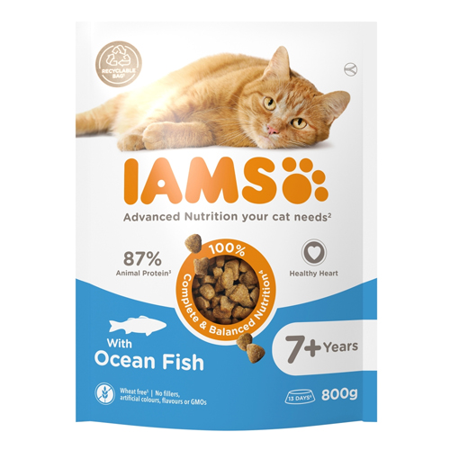IAMS 7+ YEARS WITH OCEAN FISH 800G