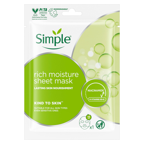 SIMPLE SHEET MASK RICH MOISTURE 1PC
