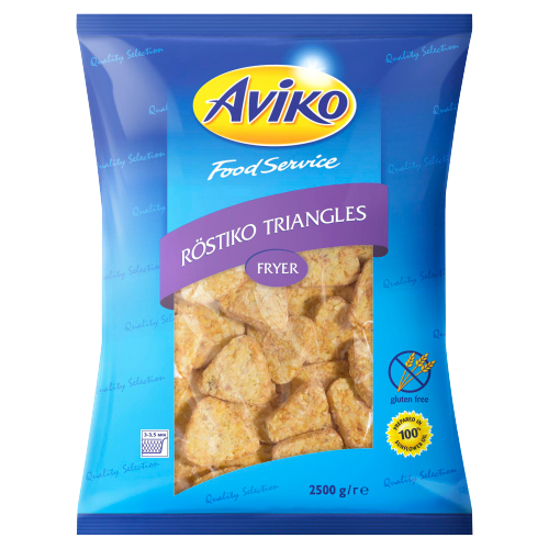 AVIKO ROSTI TRIANGLES HASH BROWNS FRYER ONLY 2.5KG