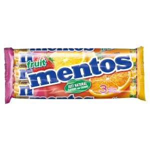 MENTOS CHEWY DRAGEES FURIT 3PK 38G
