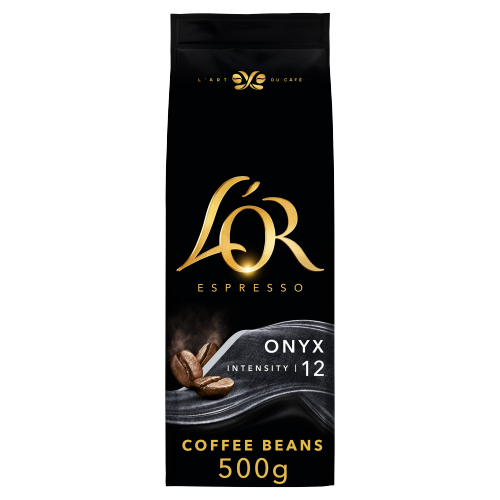 L'OR ESPRESSO ONYX 12 INTENSITY COFFEE BEANS 500G