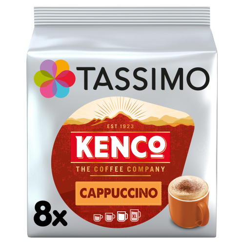 TASSIMO KENCO CAPPUCCINO COFFEE PODS 8S