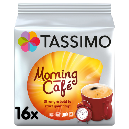 TASSIMO MORNING CAFFE COFFEE PODS 16S