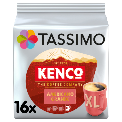 TASSIMO KENCO AMERICANO COFFEE PODS 16S