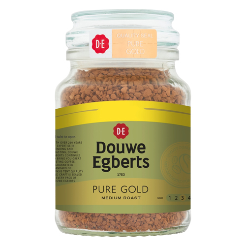 DOUWE EGBERTS PURE GOLD INSTANT COFFEE PMP £5.80 95G