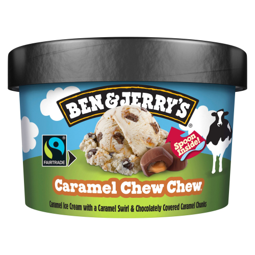 BEN & JERRY'S  ICE CREAM CARAMEL CHEW CHEW 100ML