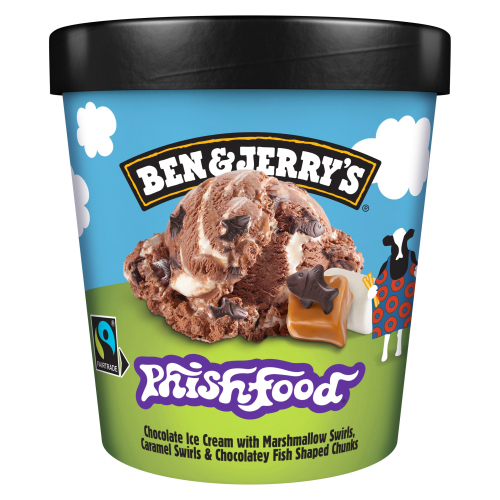 BEN & JERRY'S  ICE CREAM PHISH FOOD 465 ML
