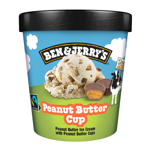 BEN & JERRY'S  ICE CREAM PEANUT BUTTER CUP 465 ML