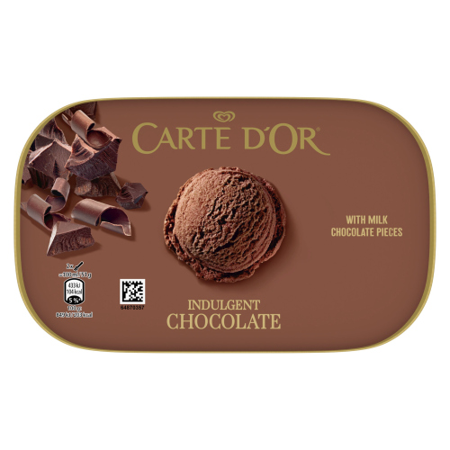 CARTE D'OR  ICE CREAM TUB INDULGENT CHOCOLATE 900 ML