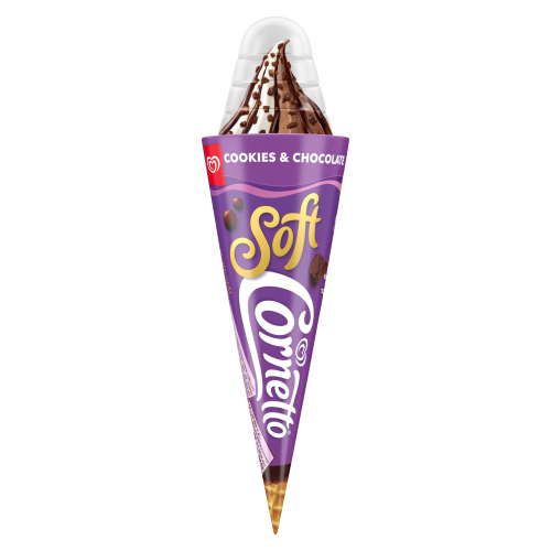CORNETTO SOFT COOKIE & CHOCOLATE ICE CREAM CONE 140ML