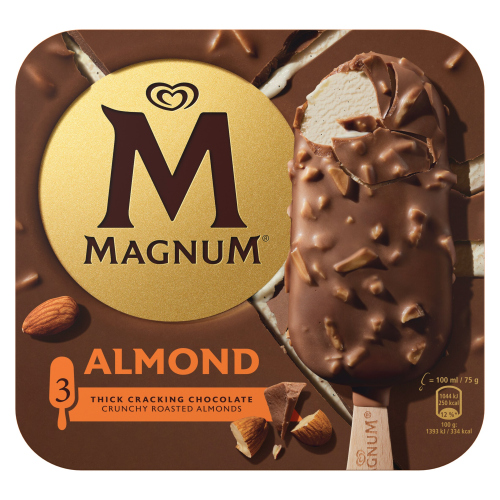 MAGNUM ALMOND ICE CREAM STICKS 3X 100ML