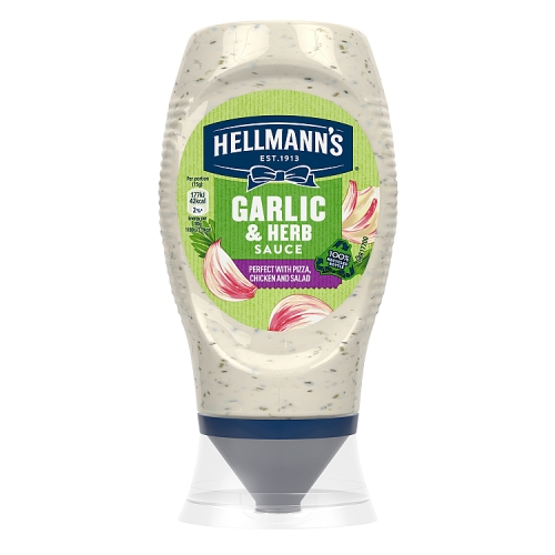 HELLMANN'S GARLIC & HERB CREAMY SAUCE 250 ML