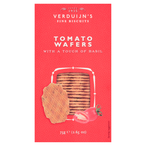 VERDUIJN'S TOMATO WAFER WITH BASIL 75G