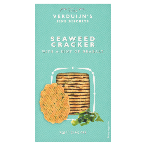 VERDUIJN'S SEAWEED CRACKER WITH SEA SALT 75G