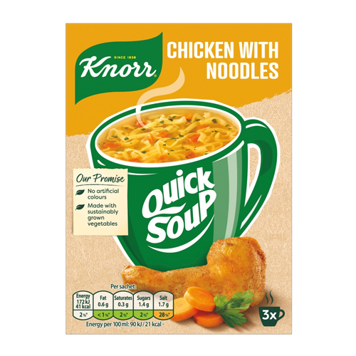 KNORR QUICKSOUP CHICKEN NOODLE 12G