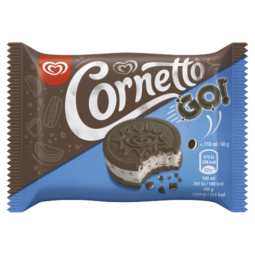 CORNETTO  ICE CREAM SANDWICH GO! 110ML