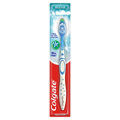 COLGATE TOOTHBRUSH MAX WHITE MEDIUM 12PK