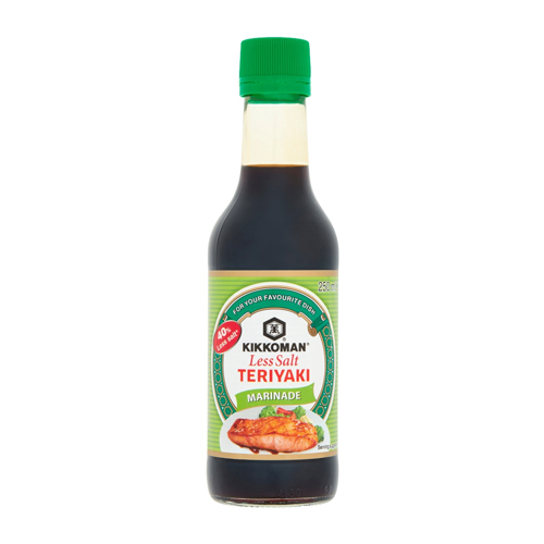 KIKKOMAN LESS SALT TERIYAKI MARINADE 250ML