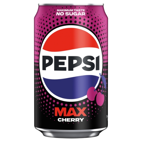 PEPSI MAX CHERRY NO SUGAR CAN 330ML