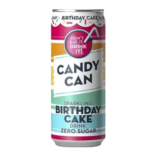 CANDY CAN BIRTHDAY CAKE NO SUGAR 330ML
