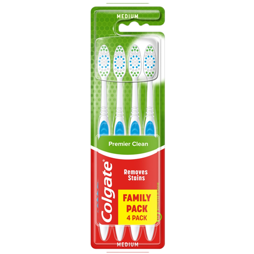 COLGATE TOOTHBRUSH PREMIER CLEAN 4PK