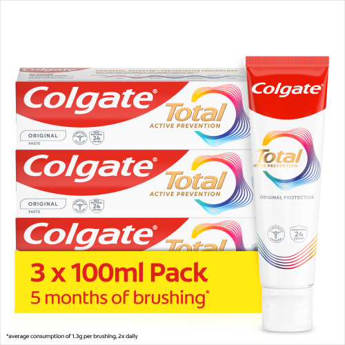 COLGATE TOOTHPASTE TOTAL ORIGINAL 3PK 100ML