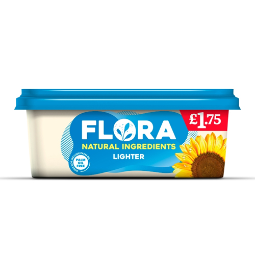 FLORA LIGHTER SPREAD WITH NATURAL INGREDIENTS PMP £1.75 250G