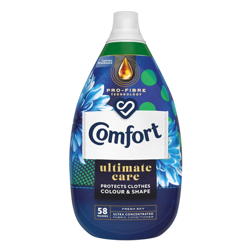 COMFORT ULTIMATE CARE FRESH SKY FABRIC CONDITIONER 58W 870ML