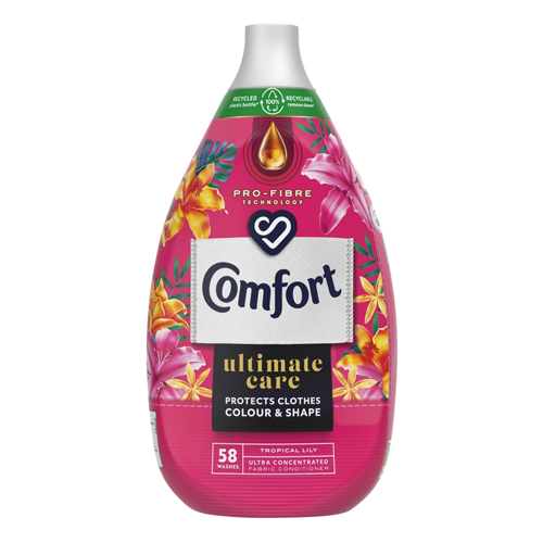 COMFORT FABRIC CONDITIONER ULTIMATE CARE 58W TROPICAL LILY 870ML