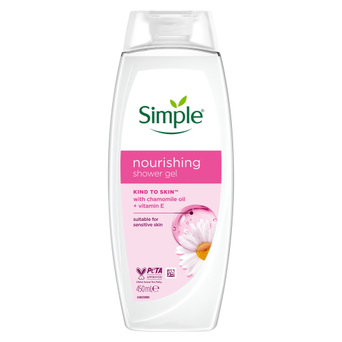 SIMPLE KIND TO SKIN SHOWER GEL NOURISHING 450ML