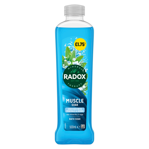 RADOX BATH MUSCLE SOAK PMP £1.75 500ML