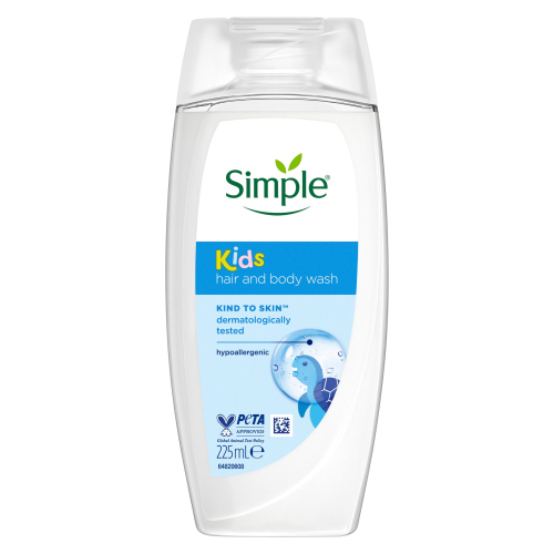SIMPLE KIDS HAIR BODY WASH 225ML