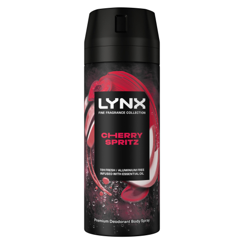 LYNX BODYSPRAY FINE FRAGRANCE CHERRY SPRITZ 150ML