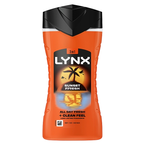 LYNX SHOWER GEL SUNSET FRESH 225ML