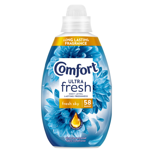 COMFORT ULTRA FRESH & PROTECT FABRIC CONDITIONER FRESH SKY 58 WASHES 870ML