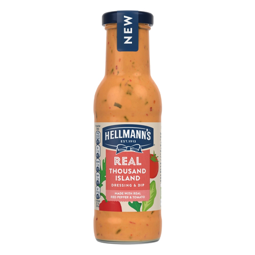HELLMANN'S REAL THOUSAND ISLAND SALAD DRESSING & DIP 250ML