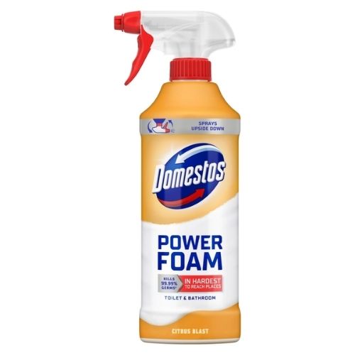 DOMESTOS POWER FOAM TOILET & BATHROOM SPRAY CITRUS 450ML