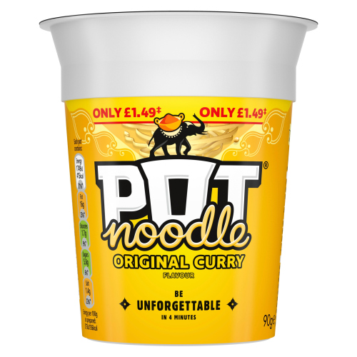 POT NOODLE ORIGINAL CURRY PMP £1.49 90G