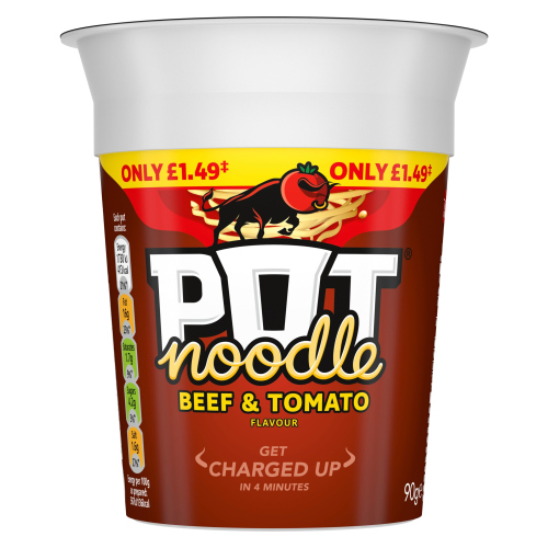 POT NOODLE BEEF & TOMATO PMP £1.49 90G