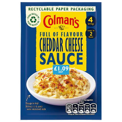 COLMAN'S CHEESE PMP £1.09 40G