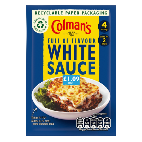 COLMAN'S WHITE PMP £1.09 25G