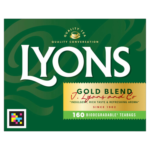 LYONS GOLD BLEND 160 BIODEGRADABLE TEABAGS 464G