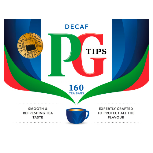 PG TIPS DECAF TEA BAGS 160S
