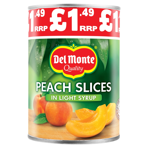 DEL MONTE PEACH SLICES IN LIGHT SYRUP PMP £1.49 420G