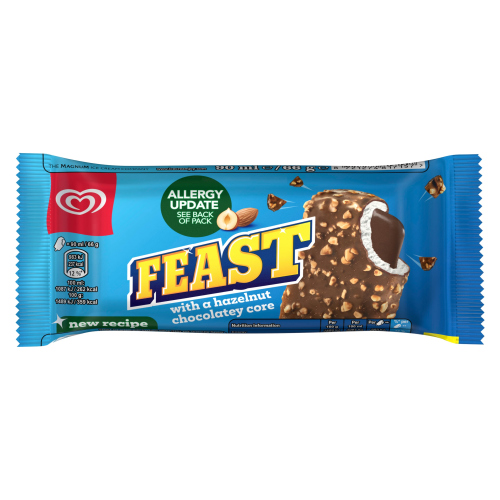 HEARTBRAND FEAST CHOCOLATE & HAZELNUT ICE CREAM STICK 90ML